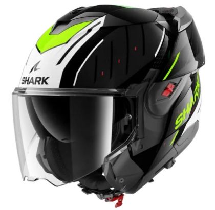 Αρθρωτό κράνος SHARK OXO RYDGER Μαύρο Λευκό Κίτρινο