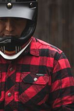 Modeka Nooner Red/Black Motorcycle Shirt