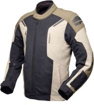 Summer motorcycle jacket Modeka Khao II Air Black/Sand/Khaki