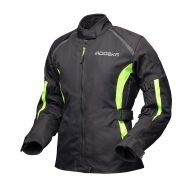 Γυναικείο μπουφάν μοτοσικλέτας Modeka Luana Μαύρο/Κίτρινο