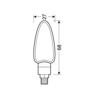 Ενδείξεις LED ΒΕΛΟΣ – ΜΑΥΡΟ 90091