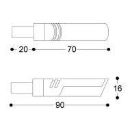 LED motorcycle indicators BARRACUDA IDEA B-LUX GOLD