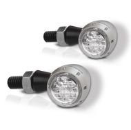 LED motorcycle indicators BARRACUDA S-LED B-LUX SILVER