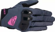 Women's gloves ALPINESTARS STELLA CHROME ASPH BLK/PRPL