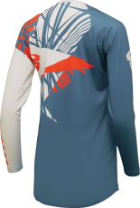 THOR ΓΥΝΑΙΚΕΙΟ SECTOR SPLIT BLUE/ORANGE γυναικεία φανέλα μοτοκρός