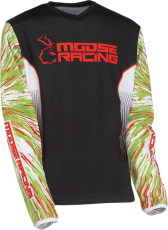 Bluza pentru copii MOOSE RACING AGROID RED/VERDE/NEGRA