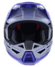 Cască motocross pentru copii ALPINESTARS SM3 JETTSON GRI/PUR/NEGRU