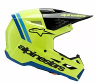 Casca motocross copii ALPINESTARS SM3 RADIUM YL/BK/B