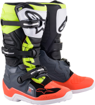 Ghete motocross Alpinestars TECH Tech 7S pentru copii NEGRU/ROSU/GALBEN