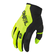 Mănuși de motocross pentru copii O'NEAL ELEMENT RACEWEAR BLACK/NEON YELLOW V.24