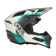 O'NEAL EX-SRS QUIN GRAY/TEAL Enduro Helmet