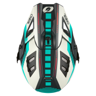 O'NEAL EX-SRS QUIN GRAY/TEAL Enduro Helmet