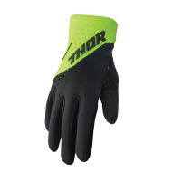 THOR SPECTRUM FLO BLACK/ACID COLD WEATHER winter motocross gloves