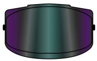 Iridium visor for AIroh Helios - Rainbow