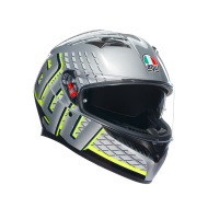 ΚΡΑΝΟΣ AGV K3 - FORTIFY GRAY/BLACK/YELLOW FLUO