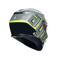 ΚΡΑΝΟΣ AGV K3 - FORTIFY GRAY/BLACK/YELLOW FLUO