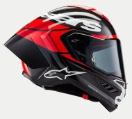 ALPINESTARS Supertech R10 Team Helmet Black/Carb/Fluo Red/White