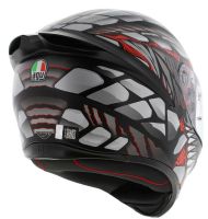 КАСКА K1 S E2206 - LYZARD MATT BLACK/GREY/RED