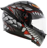 КАСКА K1 S E2206 - LYZARD MATT BLACK/GREY/RED