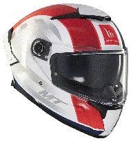 Helmet MT THUNDER 4 SV TREADS C7 GLOSS WHITE/BLUE/RED