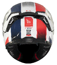 Helmet MT THUNDER 4 SV TREADS C7 GLOSS WHITE/BLUE/RED