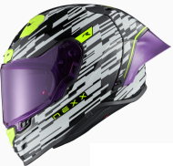 Casca NEXX X.R3R GLITCH RACER WHITE/NEON