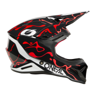 Cască O'NEAL 1SERIES SPLASH NEGRU/ROȘU