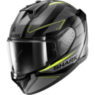 Helmet SHARK D-SKWAL 3 SIZLER GLOSS BLACK/GREY/YELLOW FLUO