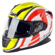 Motorcycle Helmet NITRO NRS-01 PURSUIT WHT/SYEL/RED