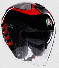 Κράνος σκούτερ AGV IRIDES VALENZA ΜΑΤ ΓΚΡΙ/ΜΑΥΡΟ/ΚΟΚΚΙΝΟ