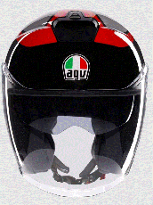 Κράνος σκούτερ AGV IRIDES VALENZA ΜΑΤ ΓΚΡΙ/ΜΑΥΡΟ/ΚΟΚΚΙΝΟ