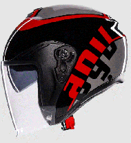 Κράνος σκούτερ AGV IRIDES VALENZA ΜΑΤ ΓΚΡΙ/ΜΑΥΡΟ/ΚΟΚΚΙΝΟ