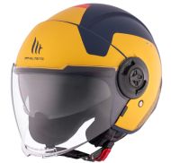 SCOOTER HELMET MT VIALE S SV BETA D3 MATT BLACK/YELLOW