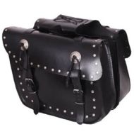 Leather motorcycle saddles ADRENALINE STUDS BLACK