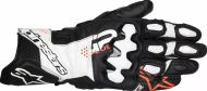 Leather gloves ALPINESTARS GP+ R V3 LTHR BK/WT/RD