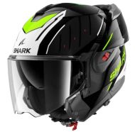 Αρθρωτό κράνος SHARK OXO RYDGER Μαύρο Λευκό Κίτρινο