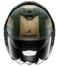 Αρθρωτό κράνος SHARK OXO SIKTER Mat πράσινο χρώμιο χρυσό