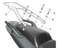 Монтажен комплект за куфари SHAD TOP MASTER HONDA CB600´04