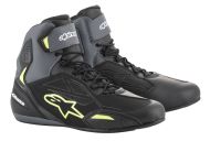 Ghete moto ALPINESTARS FASTER-3 DRYSTAR NEGRU GALBEN FLUO