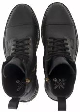 Moto μποτάκια JOHN DOE ROVER ΔΕΡΜΑΤΙΝΟ ΜΑΥΡΟ