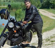 Blugi Moto TRILOBITE 1664 ACID SCRAMBLER KHAKI 2.0