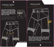 Blugi moto TRILOBITE 2461 PARADO MONOLAYER AAA NEGRI