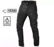 Blugi motociclisți TRILOBITE ACID SCRAMBLER 2.0 BLACK AAA