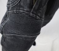 Blugi motociclisți TRILOBITE ACID SCRAMBLER 2.0 BLACK AAA