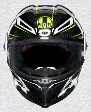 CASCA MOTO AGV PISTA GP RR PERFORMANTE CARBON/GALBEN FLUO