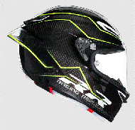 CASCA MOTO AGV PISTA GP RR PERFORMANTE CARBON/GALBEN FLUO