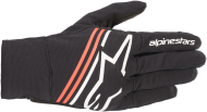 Motorcycle gloves ALPINESTARS REEF Black/White/Red Fluorescent