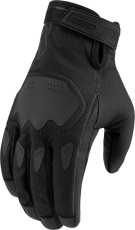 Motorcycle gloves ICON HOOLIGAN CE - BLACK