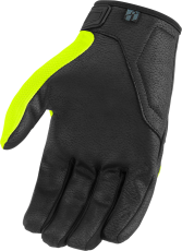 Motorcycle gloves ICON HOOLIGAN CE - HI-VIZ