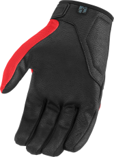 Moto gloves ICON HOOLIGAN CE - RED